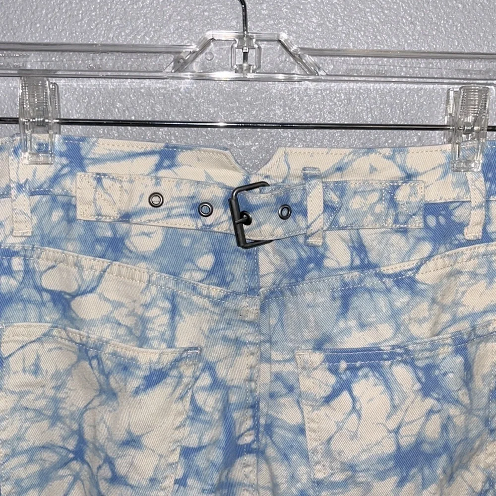 NWT | Women's Marble Print High-Rise Tapered Jeans - Rachel Comey